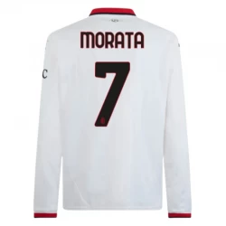 AC Milan Koszulka Piłkarska 2024-25 Alvaro Morata #7 Wyjazdowa Męska Długi Rękaw