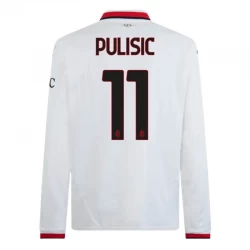 AC Milan Koszulka Piłkarska 2024-25 Christian Pulisic #11 Wyjazdowa Męska Długi Rękaw