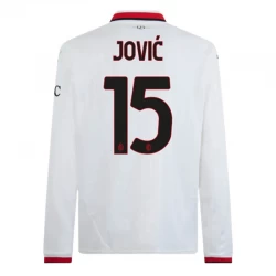 AC Milan Koszulka Piłkarska 2024-25 Jovic #15 Wyjazdowa Męska Długi Rękaw