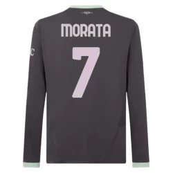 Alvaro Morata #7 Koszulki Piłkarskie AC Milan 2024-25 Alternatywna Męska Długi Rękaw