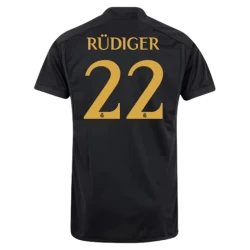 Antonio Rudiger #22 Koszulki Piłkarskie Real Madryt 2023-24 Alternatywna Męska