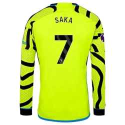 Arsenal FC Koszulka Piłkarska 2023-24 Bukayo Saka #7 Wyjazdowa Męska Długi Rękaw