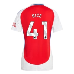 Damska Koszulka Arsenal FC Declan Rice #41 2024-25 Domowa