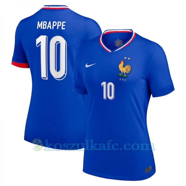 Damska Koszulka Kylian Mbappé #10 Francja Mistrzostwa Europy 2024 Domowa