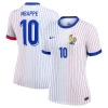 Damska Koszulka Kylian Mbappé #10 Francja Mistrzostwa Europy 2024 Wyjazdowa