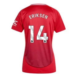 Damska Koszulka Manchester United Christian Eriksen #14 2024-25 Domowa