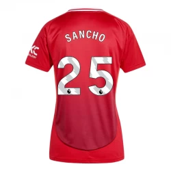 Damska Koszulka Manchester United Jadon Sancho #25 2024-25 Domowa