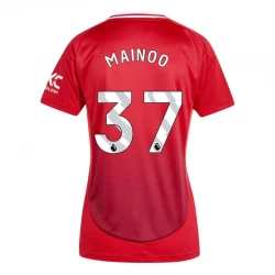 Damska Koszulka Manchester United Kobbie Mainoo #37 2024-25 Domowa