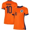 Damska Koszulka Memphis Depay #10 Holandia Mistrzostwa Europy 2024 Domowa