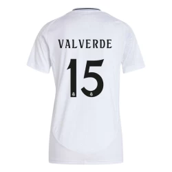 Damska Koszulka Real Madryt Federico Valverde #15 2024-25 Domowa