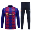 Dzieci FC Barcelona Komplet Bluza Treningowa 2024-25 Czerwony Niebieski Camo