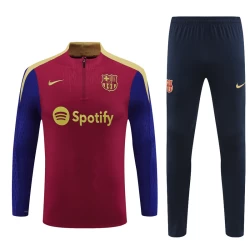 Dzieci FC Barcelona Komplet Bluza Treningowa 2024-25 Czerwony Player Version