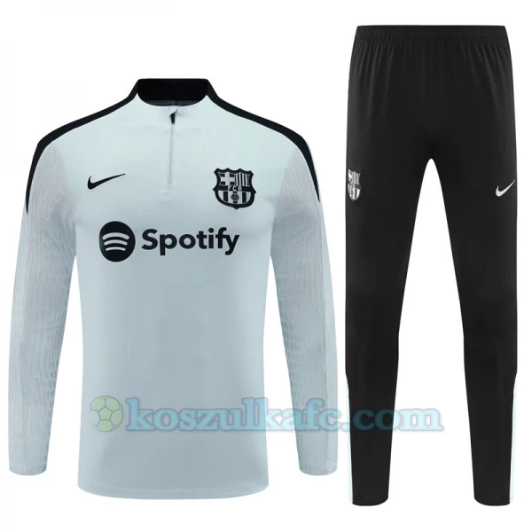 Dzieci FC Barcelona Komplet Bluza Treningowa 2024-25 Szary Player Version