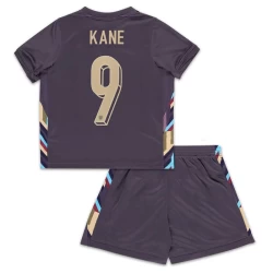 Dzieci Harry Kane #9 Strój Piłkarski Koszulka + Spodenki Anglia Mistrzostwa Europy 2024 Wyjazdowa