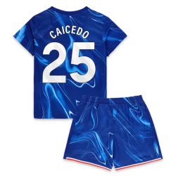 Dzieci Koszulka + Spodenki Chelsea FC Moisés Caicedo #25 2024-25 Domowa