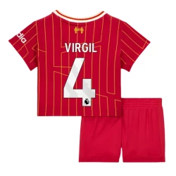 Dzieci Koszulka + Spodenki Liverpool FC Virgil van Dijk #4 2024-25 Domowa
