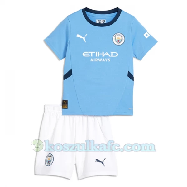 Dzieci Koszulka + Spodenki Manchester City 2024-25 Domowa