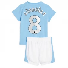 Dzieci Koszulka + Spodenki Manchester City İlkay Gündoğan #8 2023-24 Domowa