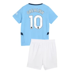 Dzieci Koszulka + Spodenki Manchester City Jack Grealish #10 2024-25 Domowa