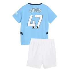 Dzieci Koszulka + Spodenki Manchester City Phil Foden #47 2024-25 Domowa