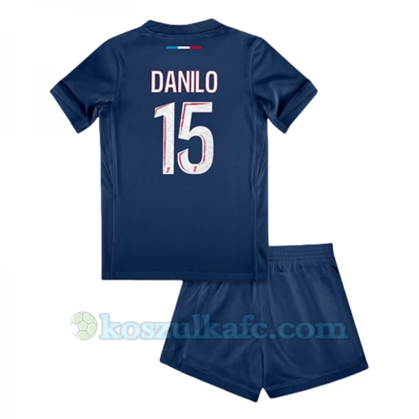 Dzieci Koszulka + Spodenki Paris Saint-Germain PSG Danilo #15 2024-25 Domowa