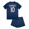 Dzieci Koszulka + Spodenki Paris Saint-Germain PSG Ousmane Dembélé #10 2024-25 Domowa