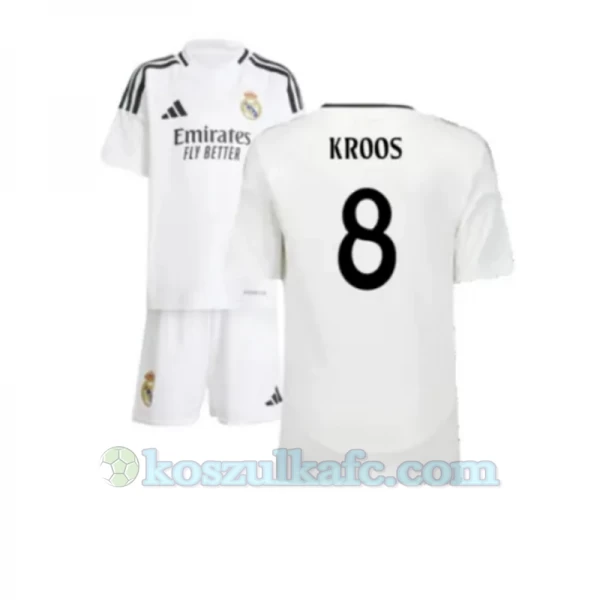 Dzieci Koszulka + Spodenki Real Madryt Toni Kroos #8 2024-25 Domowa