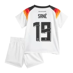 Dzieci Leroy Sané #19 Strój Piłkarski Koszulka + Spodenki Niemcy Mistrzostwa Europy 2024 Domowa