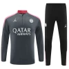 Dzieci Paris Saint-Germain PSG Komplet Bluza Treningowa 2024-25 Dark Szary Player Version