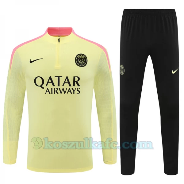 Dzieci Paris Saint-Germain PSG Komplet Bluza Treningowa 2024-25 Light Żółty Player Version