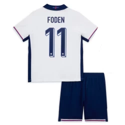 Dzieci Phil Foden #11 Strój Piłkarski Koszulka + Spodenki Anglia Mistrzostwa Europy 2024 Domowa