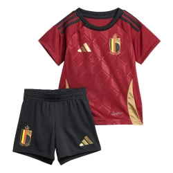 Dzieci Strój Piłkarski Koszulka + Spodenki Belgia Mistrzostwa Europy 2024 Domowa
