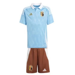 Dzieci Strój Piłkarski Koszulka + Spodenki Belgia Mistrzostwa Europy 2024 Wyjazdowa