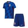 Dzieci Strój Piłkarski Koszulka + Spodenki Chorwacja Mistrzostwa Europy 2024 Wyjazdowa