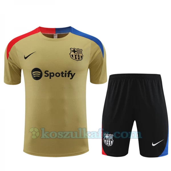 FC Barcelona Komplet Koszulka Treningowa 2024-25 Gold