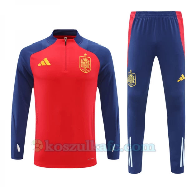 Hiszpania Komplet Bluza Treningowa 2024-25 Czerwony