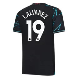 J. Alvarez #19 Koszulki Piłkarskie Manchester City 2023-24 Alternatywna Męska