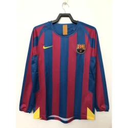Koszulka FC Barcelona Retro 2005-06 Domowa Męska Długi Rękaw