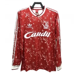 Koszulka Liverpool FC Retro 1989-91 Domowa Męska Długi Rękaw