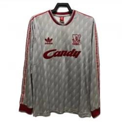 Koszulka Liverpool FC Retro 1989-91 Wyjazdowa Męska Długi Rękaw