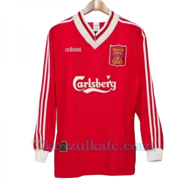 Koszulka Liverpool FC Retro 1995-96 Domowa Męska Długi Rękaw