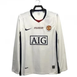 Koszulka Manchester United Champions League Finale Retro 2008-09 Wyjazdowa Męska Długi Rękaw