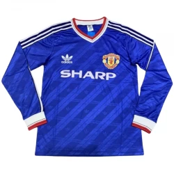 Koszulka Manchester United Retro 1986-88 Wyjazdowa Męska Długi Rękaw