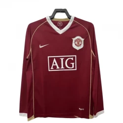 Koszulka Manchester United Retro 2006-07 Domowa Męska Długi Rękaw