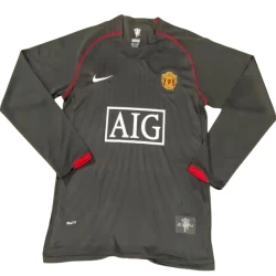 Koszulka Manchester United Retro 2007-08 Alternatywna Męska Długi Rękaw