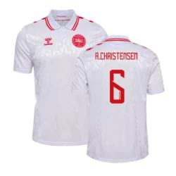 Koszulka Piłkarska A.Christensen #6 Dania Mistrzostwa Europy 2024 Wyjazdowa Męska