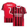 Koszulka Piłkarska AC Milan Alvaro Morata #7 2024-25 UCL Domowa Męska