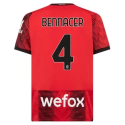 Koszulka Piłkarska AC Milan Bennacer #4 2023-24 Domowa Męska