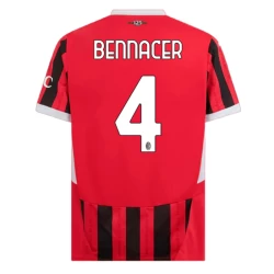 Koszulka Piłkarska AC Milan Bennacer #4 2024-25 Domowa Męska