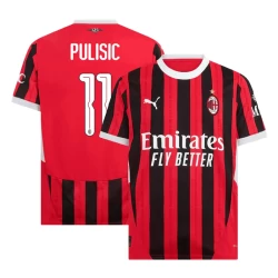 Koszulka Piłkarska AC Milan Christian Pulisic #11 2024-25 UCL Domowa Męska